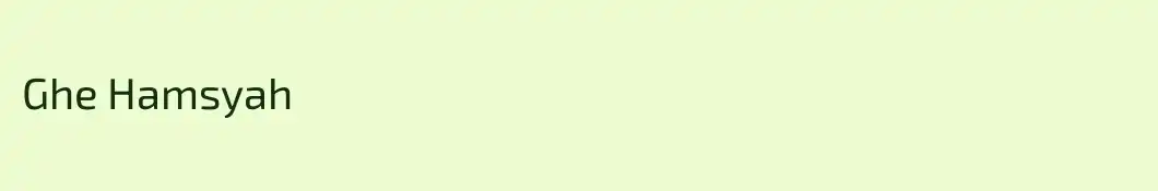 Ghe Hamsyah
